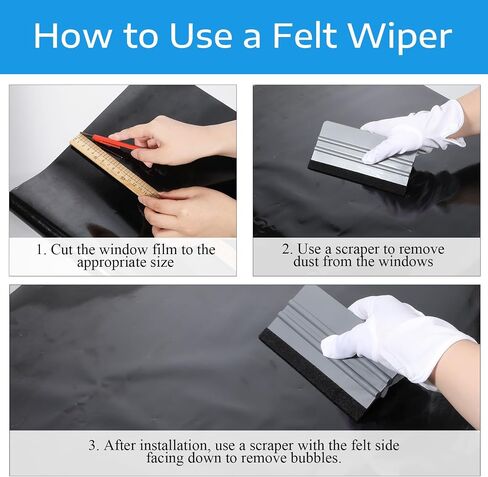 3 PCS Vinyl Squeegee Set Love Squeegee Car Tint & Window Film Kit Tint for Privacy Movie Wallpaper (5.9x6.9 Inch ، 2.9x3.9 Inch) in Saudi Arabia