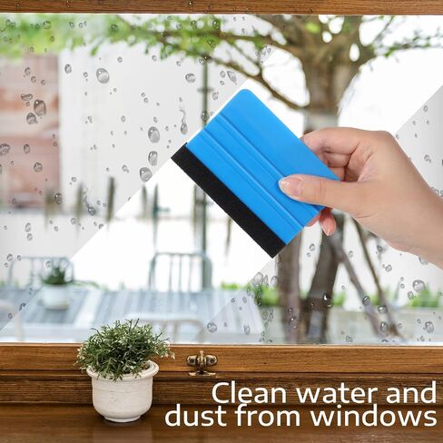 3 PCS Vinyl Squeegee Set Love Squeegee Car Tint & Window Film Kit Tint for Privacy Movie Wallpaper (5.9x6.9 Inch ، 2.9x3.9 Inch) in Saudi Arabia