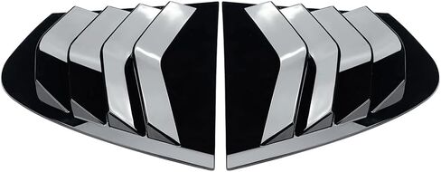 SIKUAI Glossy Black Rear Window Side Vent Shutter Louver Cover Trim Car Accessories For BMW 3 Series E90 Sedan 2005-2013 in Saudi Arabia