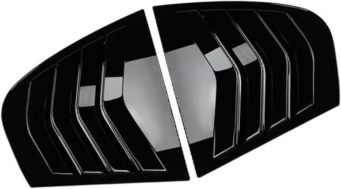 SIKUAI Glossy Black Rear Window Side Vent Shutter Louver Cover Trim Car Accessories For BMW 3 Series E90 Sedan 2005-2013 in Saudi Arabia