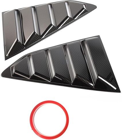 ألياف الكربون نافذة كوات لصالح تشيفي كامارو 2016-2024 - الهواء الخلفي تنفيس شمسي Sunshade - 2pcs إكسسوارات الديكور الخارجي للسيارة in Kuwait