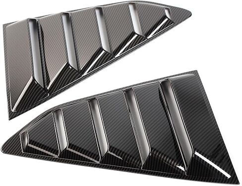 ألياف الكربون نافذة كوات لصالح تشيفي كامارو 2016-2024 - الهواء الخلفي تنفيس شمسي Sunshade - 2pcs إكسسوارات الديكور الخارجي للسيارة in Kuwait