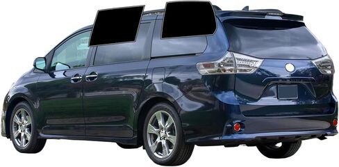 AUTOTEK Precut Windows Tint Film All Sides Cars Sun Blocking Protection Privacy Anti Shatter Glass 2 Ply Film 50% Tint Shade kit for Toyota Sienna 2011-2020 in Saudi Arabia