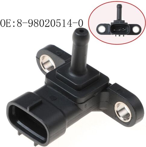 Manifold Pressure Sensor, Air Intake Turbo Boost Pressure Map Sensor, for Isuzu 4HK1 FVR D-MAX 3.0 MU-X 8-98020514-0 8980205140 in Saudi Arabia