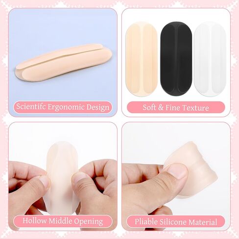 6 Pairs Bra Strap Holders for Slipping, Silicone Bra Strap Cushion Soft No Dents Non Slip Shoulder Pads for Straps to Ease Shoulder Discomfort Invisible Bras Straps Clips Fits Up to 1.2'' Wide in Saudi Arabia