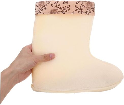 1pair Insulated Boot Liners for Women Thickened Fleece-lined Rain Boot Covers for Cold Weather Mid Calf Socks for Winter in Saudi Arabia