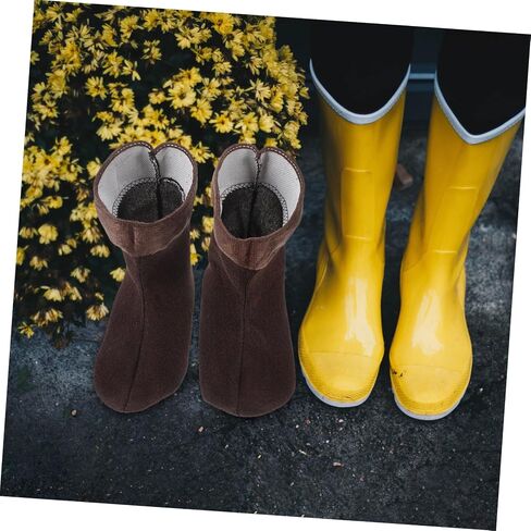 Gatuida Breathable Rain Boot Liners for Men Women Warm Hiking Socks Removable Insulator for Outdoor Activities for Rain Boots Men's Fits in Saudi Arabia