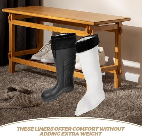 Gatuida Warm Rain Boots Warming High Covers Liners Thermal Boot Sock Hunter Boot Socks Warm Insole Fleece Boot in Saudi Arabia