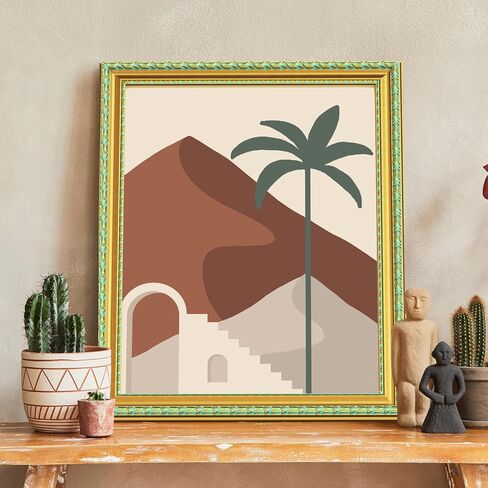 18x24 الإطار ، إطارات صور عتيقة ، ديكور المنزل العتيقة ، إطار صور ملصق ، 18 × 24 ، المنحوتات الأزهار الذهبية المزخرفة مع لهجة زرقاء ، وعمودية وأفقية للتعليق الجدار in Saudi Arabia