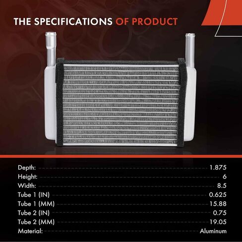 A-Premium HVAC Heater Core Compatible with Chevrolet Blazer 1969-1972, C10 C20 Panel Pickup Suburban, P10 Series, P30 Van, C20 Pickup & GMC Jimmy, C15/C1500 Pickup, K25/K2500 Suburban, P35/P3500 Van in Saudi Arabia
