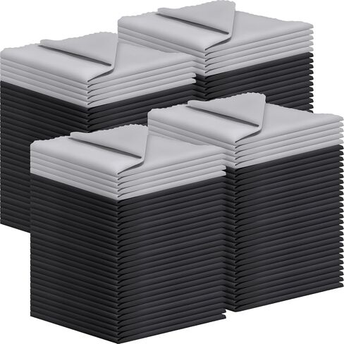 120 عبوة قطعة قماش لتنظيف الألياف الدقيقة للنظارات مناديل تنظيف النظارات 7 "× 6" تنظيف العدسات للشاشات ، والكاميرات ، والنظارات ، والهاتف الخلوي ، وشاشات تلفزيون LCD ، 6 ألوان in Kuwait