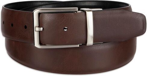 Haggar Men's 2-in-1 Reversible Leather Belt for Dress Pants, Suits, Khakis-Classic, Business Casual, Formal, Work in Saudi Arabia