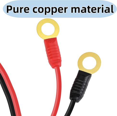 （4 Pack） M10 (3/8in) طرف XL Eyelet ، تسخير الأسلاك متوافق مع NOCO GC008 X-Connect ， ملائمة لكابلات شاحن بطارية NOCO ، كابل شاحن للبطارية الذكية مع أربعة صمامات 20A in Kuwait