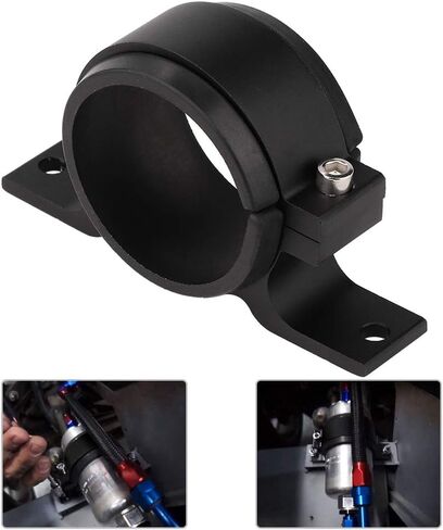 Tissting Fuel Pump Pump Bracket 60mm Aluminy Mounting Kit للسيارة - حامل المشبك العالمي للوقود والزيت والماء ، وتركيب سهل ، وتصميم مستقر وموثوق لعشاق السيارات in Saudi Arabia