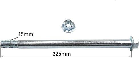 15mm 225mm Front Rear Rim Wheel Axle 50cc 70cc 90cc 125cc 140cc 160cc PIT PRO Trail Dirt Bike in Saudi Arabia