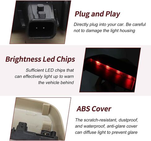 LED Third Brake Light ل Nissan Altima 2013-2018 No.265903ts1a/265909hm1a أسود 3rd High Mount Stop Lamp الخلفي ، الخفيفة ذات المستوى العالي ، 26590-3ts1a/26590-9hm1a bar خميلي خفيفة in Kuwait