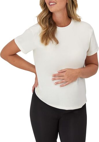 Hanes Womens Maternity T-Shirt, Stretch & Recover Short Sleeve Pregnancy Top, Moisture-Wicking Maternity Tee in Saudi Arabia