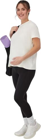 Hanes Womens Maternity T-Shirt, Stretch & Recover Short Sleeve Pregnancy Top, Moisture-Wicking Maternity Tee in Saudi Arabia