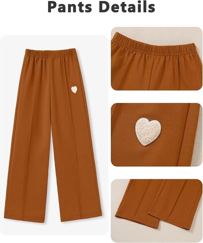 Wesidom Girls Girls Adthing Girl Girl Clothes أسقطت الكتف الصلب طويل الأكمام من أعلى+سروال 2pcs ملابس الأطفال in Kuwait