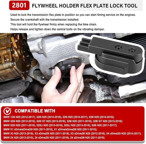 16pcs مجموعة توقيت محاذاة عمود الحدبات تتوافق مع محرك BMW N20 N26 ، مع حامل دولاب الموازنة و 7676 مجموعة من مجموعة أدوات وإصلاح الختم والوقود ، يحل محل 212831 ، 119340 ، 212830 ، 219548 in Saudi Arabia