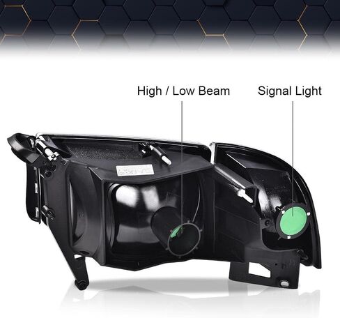 PIT66 زوج المصباح الأمامي LED Strip W/O لمصابيح متوافقة مع Dodge RAM 1500 1994-2001/RAM 2500 3500 1994-2002 (Not Fit Sport & Ram Van Model) in Kuwait