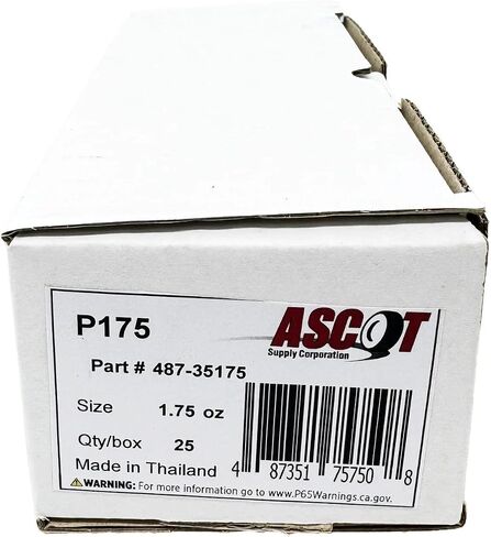 ASCOT P Style Ungoated Lead Clip -on Wheel Onesists (1.25oz - مربع من 50) in Kuwait