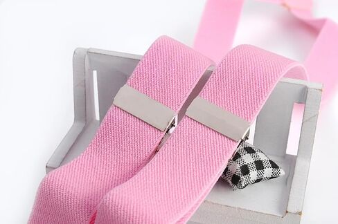 Black Child Kids Girls Boys Suspenders Braces,Adjustable Clip on Y-Back Elastic Suspenders with Metal Clips for Boys Girls Boys' Suspenders in Saudi Arabia