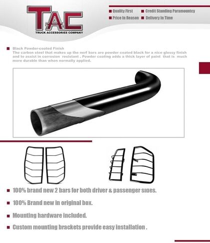 TAC Rear Tail Light Guards Cover Protector Compatible with 2007-2013 Silverado 1500 | 2007-2014 Silverado 2500HD/3500HD TLG BLACK Taillight Accessories – 1 Pair in Saudi Arabia