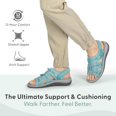 Orthofeet Women's Orthopedic Stretchable Maui Sandals in Kuwait