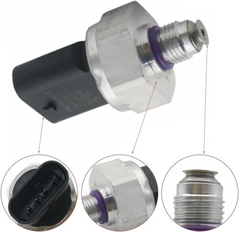 Air Con Pressure Sensor Compatible with Q5 FY 2017 for Q7 2016-2017 Car Air Conditioning Pressure Sensor Switch 4M0959603 4M0959603E 4M0959603C PWS51473 in Saudi Arabia