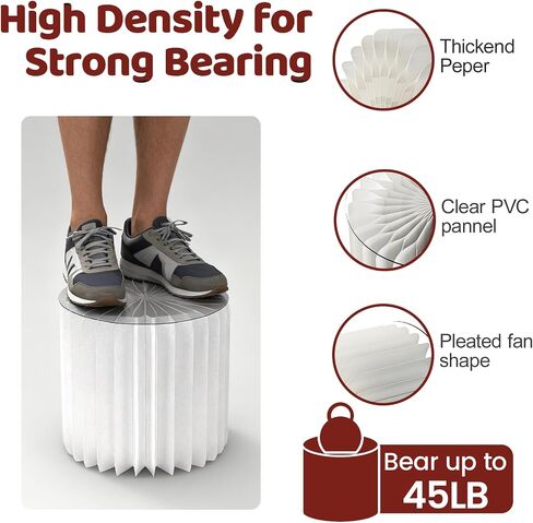 5 PCS البوفيه Risers Risears Food Riseers لطاولة بوفيه الحفلات ، مجموعة حلوى عرض مجموعة كعكة وسرد كب كيك حامل ، معرض Riser لمجوهرات الطعام ، الأبيض ، 4 "/8"/12 "H in Kuwait