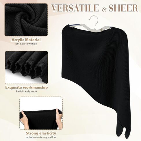 Women Fall Knitted Poncho Shrug Women Autumn Blouse Top Lightweight Sweater Poncho Bolero for Evening Dress Skirt in Saudi Arabia