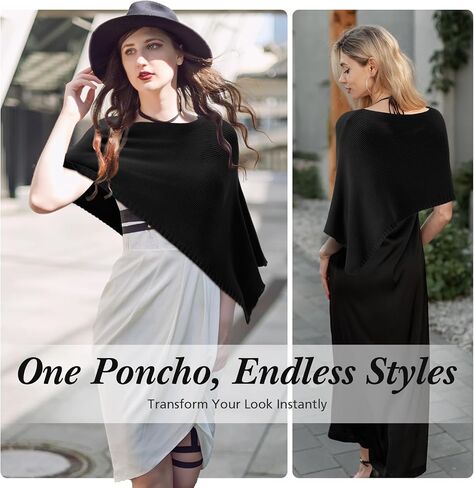 Women Fall Knitted Poncho Shrug Women Autumn Blouse Top Lightweight Sweater Poncho Bolero for Evening Dress Skirt in Saudi Arabia