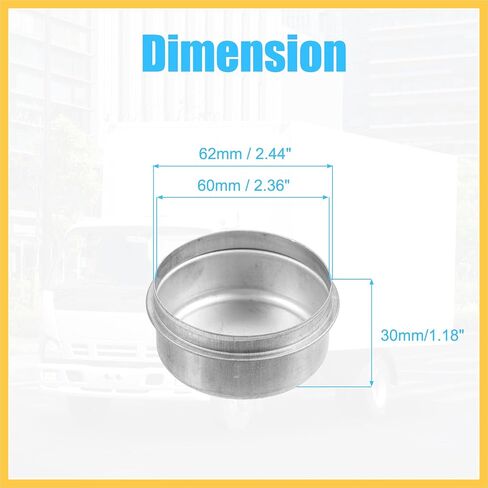 4pcs 2.44" Trailer Axle Dust Cap Cup Grease Cover for Dexter EZ Lube Trailer Camper 5200 to 6000 Lb Axle Wheel Hub Bearing Auto Replacement Parts in Saudi Arabia