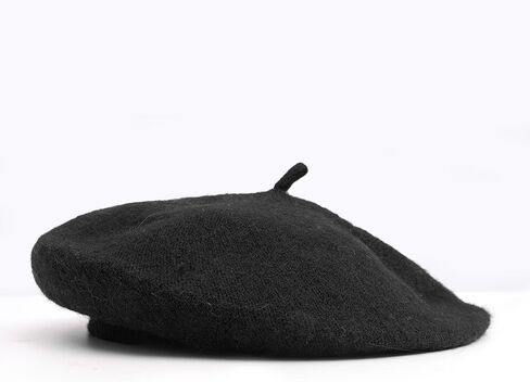 الخريف الشتاء الدافئ مزيج الصوف الكثيف Berets الكلاسيكية الصلبة القبعة الفرنسية القبعة عتيقة القبعات العادية للنساء in Saudi Arabia