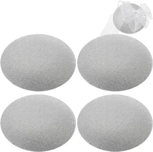 Benecreat 4pcs Round Round Fascinator Hat Base ، 6.7inch Eva Cloth Millinery Base ، Sinamay Base for Wedding Party Hat Making in Saudi Arabia