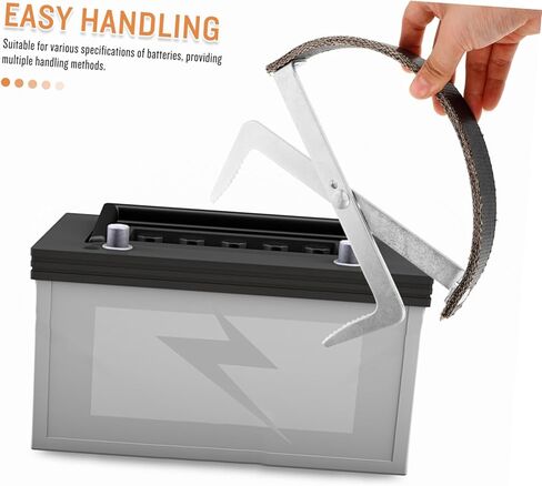 أداة حامل البطارية ذات الخدمة الثقيلة مقبض رفع البطارية بنية متينة للنقل والتخزين دون عناء in Kuwait