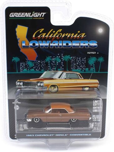 Truck 1/64 1963 Impala SS Convertible ، برونزية معدنية ، كاليفورنيا لوريدرز 6 63070-C in Saudi Arabia