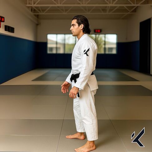 Kombat USA للبالغين Light Edition BJJ GI Men ، Jiu Jitsu Premium 100 ٪ Cotton Ibjjf Added | Kimono BJJ GI | مجموعة GI كاملة in Kuwait