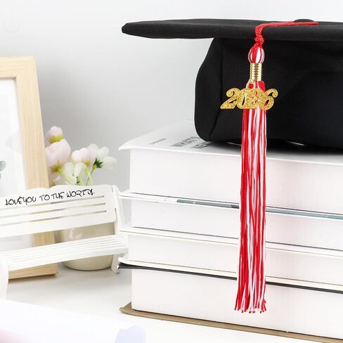 2026 Tassel Tassel ، 2026 Tassel Graduation ، 2026 Tassels for Graduations Cap مع سحر ذهبي لعام 2026 لغطاء الدراسات العليا ، شرابات التخرج الأبيض الأزرق لفئة 2026 مراسم الخريج in Kuwait
