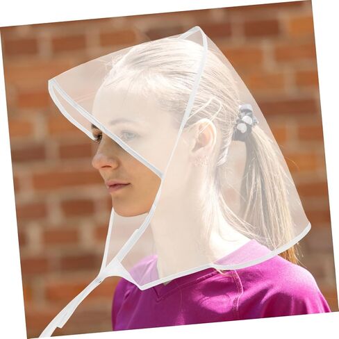 PartyKindom Rain Bonnet Hat Clear Rainproof Caps for Women Lightweight Protective Headwear for Outdoor Activities in Saudi Arabia