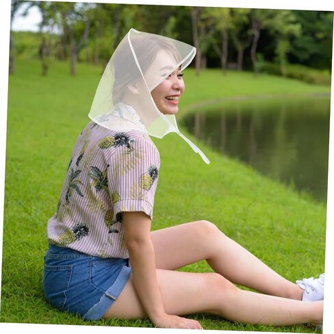 PartyKindom Rain Bonnet Hat Clear Rainproof Caps for Women Lightweight Protective Headwear for Outdoor Activities in Saudi Arabia