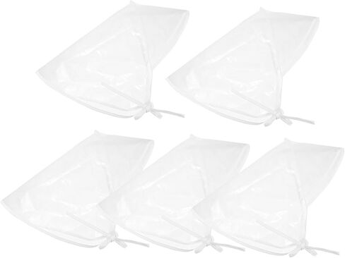 BESPORTBLE 5PCS قبعات مقاومة للمطر للنساء محمولة قابلة للطي بونيه قبعة حماية الشعر سفر سفر للأنشطة في الهواء الطلق التسوق والمشي أبيض in Saudi Arabia