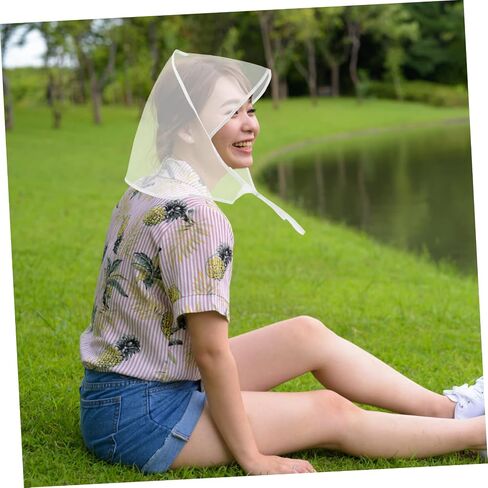 BESPORTBLE 5PCS محرك الشعر الشفاف بونيه للنساء قبعات أمطار خفيفة الوزن مع تصميم مقاوم للرياح للأنشطة الخارجية والطقس السيئ in Saudi Arabia