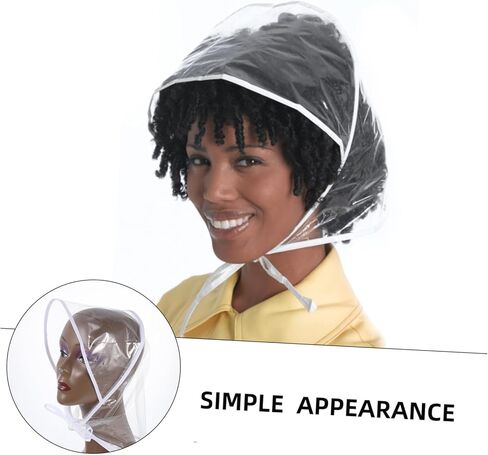 5pcs Sunscreen Hat for Women Rainproof Hat Hair Cover Bonnet for Hair Styling Maintain Rainy Days White in Saudi Arabia
