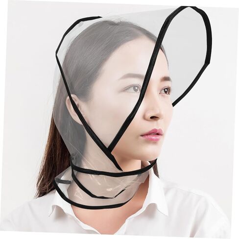 2pcs Clear Rain Bonnet with Visor Women Plastic Hat Protector Stylish Hair for Rainy Days Lightweight and Travel-Friendly in Saudi Arabia