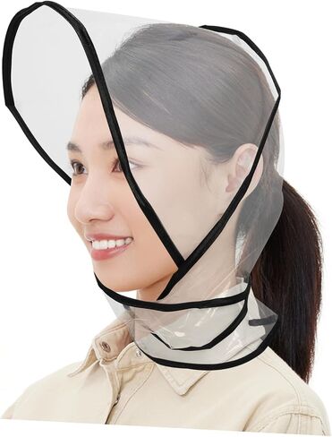 2pcs Clear Rain Bonnet with Visor Women Plastic Hat Protector Stylish Hair for Rainy Days Lightweight and Travel-Friendly in Saudi Arabia