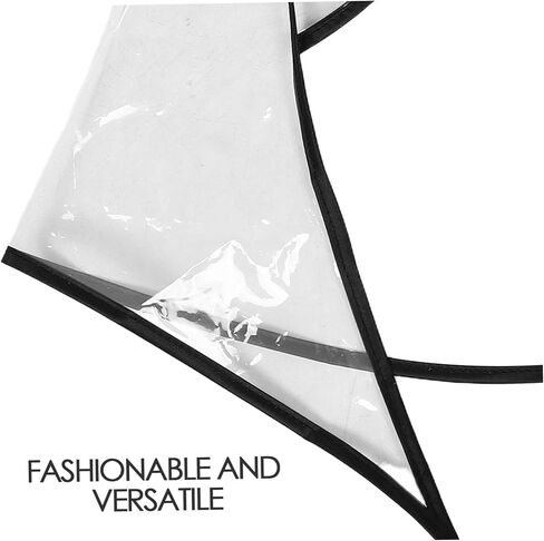 2pcs Clear Rain Bonnet with Visor Women Plastic Hat Protector Stylish Hair for Rainy Days Lightweight and Travel-Friendly in Saudi Arabia