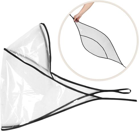 2pcs Clear Rain Bonnet with Visor Women Plastic Hat Protector Stylish Hair for Rainy Days Lightweight and Travel-Friendly in Saudi Arabia
