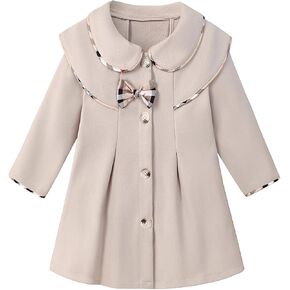 Toddler Baby Girl Clothes Jacket Coat Long Sleeve Button Dress Coat Fall Winter Outfit in Saudi Arabia